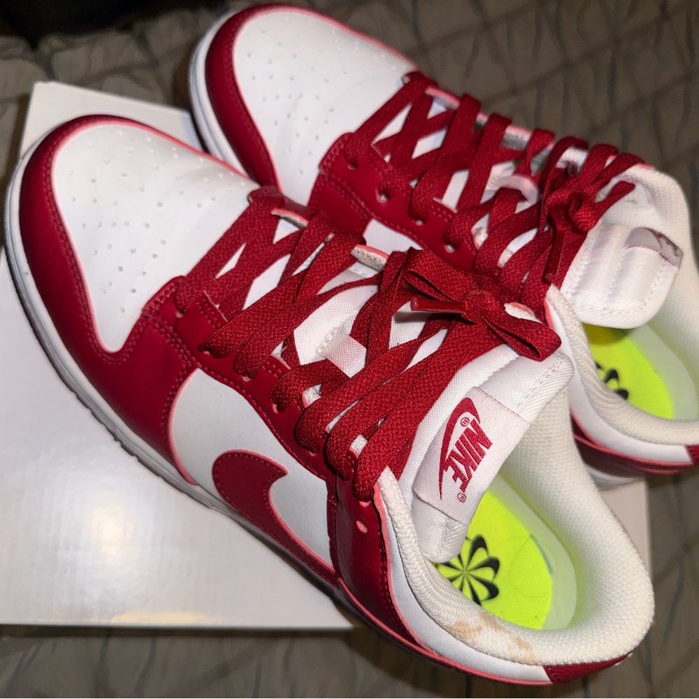 Nike Crimson and White Athletic Shoes
